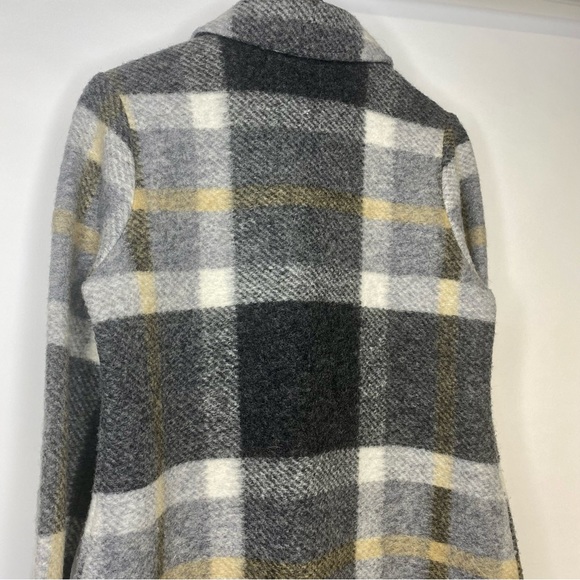 Cynthia Rowley long wool plaid jacket - Picture 10 of 12